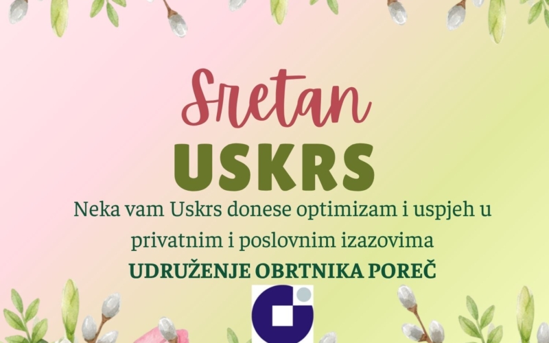 Sretan Uskrs 2026 UO Poreč